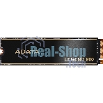 Накопитель SSD ADATA LEGEND 900, 2000Gb, PCIe 4.0 x4, 2280, NVMe, R/W 7000/5400, с радиатором