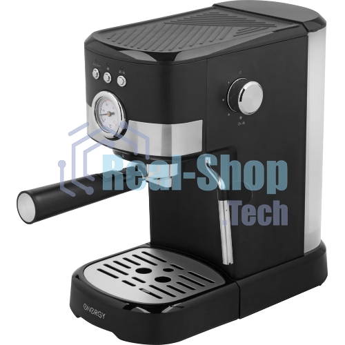 Кофеварка рожковая Energy EN-256R (108169) черный, исп. кофе - молотый, 1,2 л, 1100 Вт, 15 бар