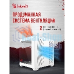 Компьютерный корпус Bloody CC-121 белый без БП mATX 7x120мм 1xUSB2.0 1xUSB3.0 audio