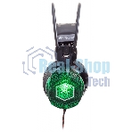 Гарнитура Oklick HS-L500G зелёный/чёрный, проводная, USB/3.5 мм