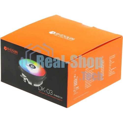 Кулер ID-COOLING DK-03 RAINBOW черный/серебристый 120мм алюминий 1800rpm 26db 4-pin 100W 63мм