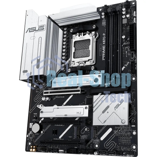 Материнская плата ASUS PRIME X870-P, AM5, AMD X870, 4xDDR5, 2xSATA, 4xM.2, 1xPCI-E 5.0 x16, 1xPCI-E 4.0 x16, 1xPCI-E x1, 1xHDMI, 2xUSB Type-C, 1x2.5Gb LAN, 4xUSB-A 3.2 Gen 1, 1xUSB 3.2 Gen 2, 3x3.5 мм, 7.1, ATX