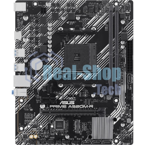 Материнская плата ASUS PRIME A520M-R, AM4, AMD A520, 2xDDR4, 4xSATA, 1xM.2, 1xPCIe 3.0 x16, 1xPCIe x1, 1xHDMI, 1x 1Gb LAN, 2xUSB-A 2.0, 4xUSB-A 3.2 Gen 1, 3x3.5 мм, 7.1, mATX