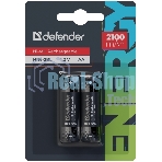 Аккумуляторная батарея Defender HR6-2BL 2100 mAh АА, Ni-MH, блистер, 2 шт.
