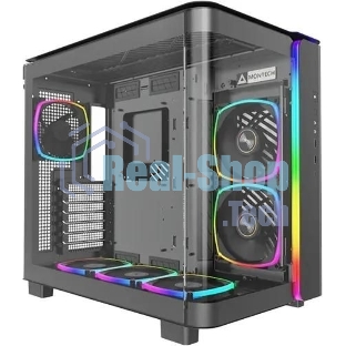 Компьютерный корпус Montech King 95 PRO черный без БП ATX 4x120мм 2x140мм 2xUSB3.0 1xUSB3.1 audio bott PSU