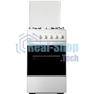 Плита газовая Лада Nova RG 24044 W белый, конфорок 4 газовых, духовка 50 л, 50 см x 85 см x 60 см