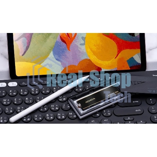 Накопитель SSD ADATA LEGEND 960, 1Tb, PCIe 4.0 x4, M.2 2280, NVMe, R/W 7400/6000, с радиатором