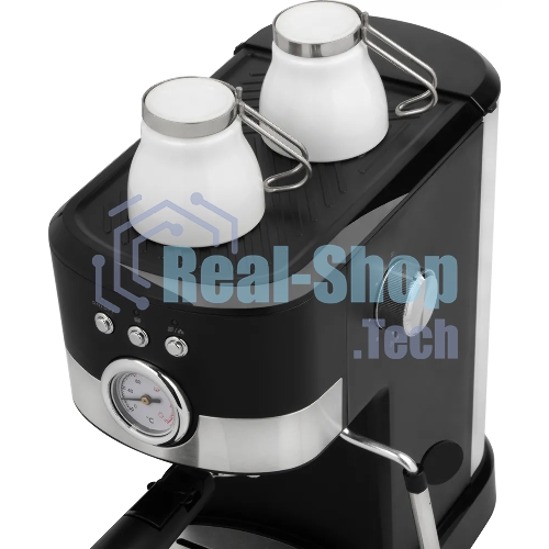 Кофеварка рожковая Energy EN-256R (108169) черный, исп. кофе - молотый, 1,2 л, 1100 Вт, 15 бар