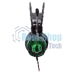 Гарнитура Oklick HS-L500G зелёный/чёрный, проводная, USB/3.5 мм