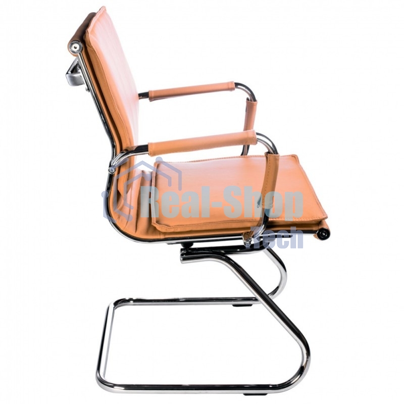 Кресло Бюрократ CH-993-Low-V/Camel светло-коричневый, экокожа, 120 кг, механизм качания, низкая спинка