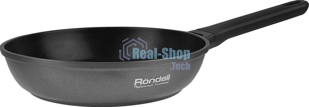 Сковорода Rondell Zorro RDA-1450, 24 см, без крышки, графитовый