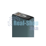 Портативный аккумулятор OLMIO QX-20, 20000mAh, 22.5W, QuickCharge3.0/PowerDelivery, LCD, темно-зеленый