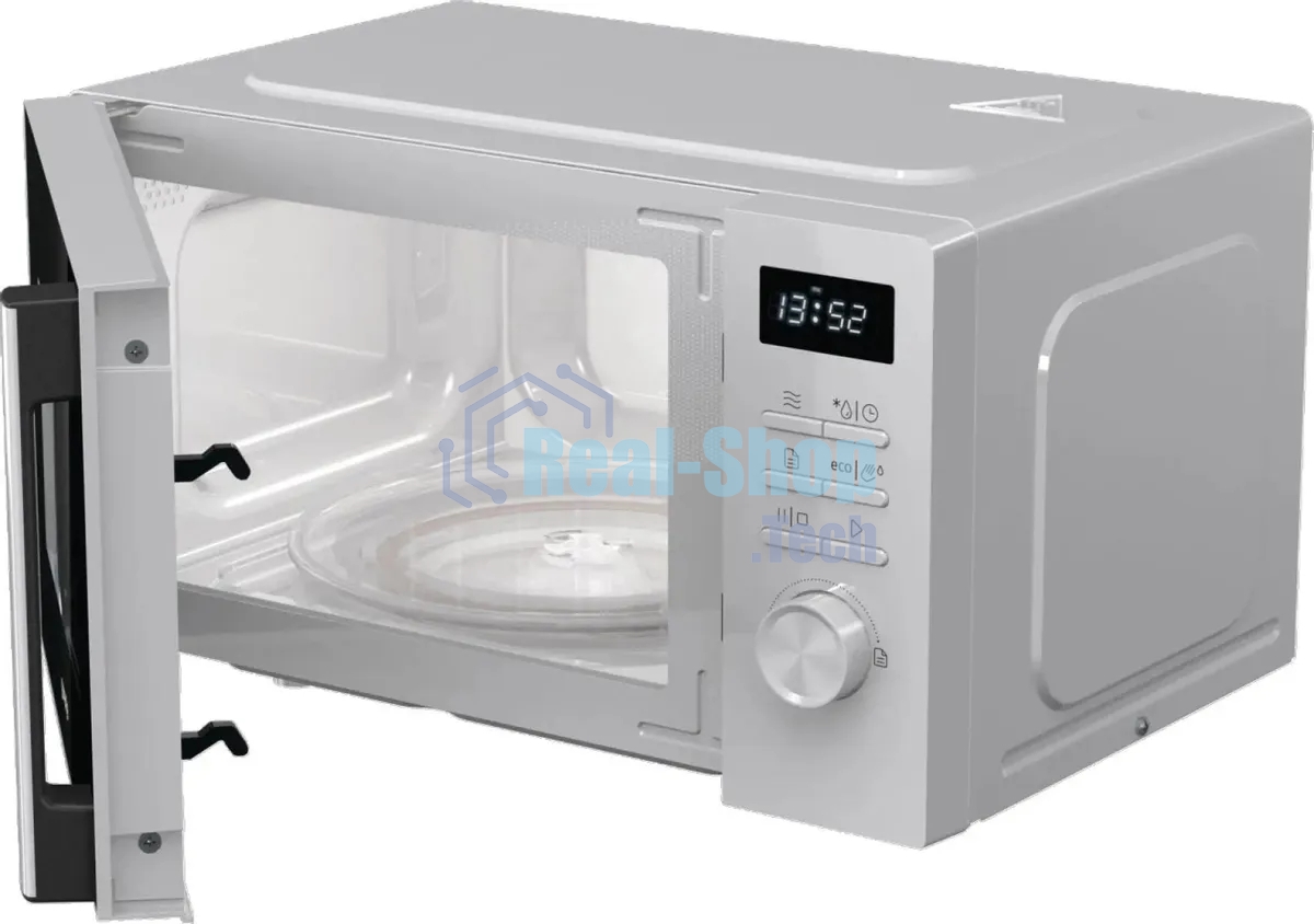 Микроволновая печь Gorenje MO20A3WH белый, 20 л, 800 Вт, переключатели - кнопки, поворотный механизм