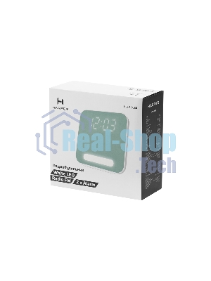 Радиобудильник Harper HCLK-2060 зеленый LED подсв:белая часы:цифровые AM/FM