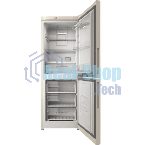 Холодильник Indesit ITR 4160 E бежевый двухкамерный 179/78л морозилка снизу