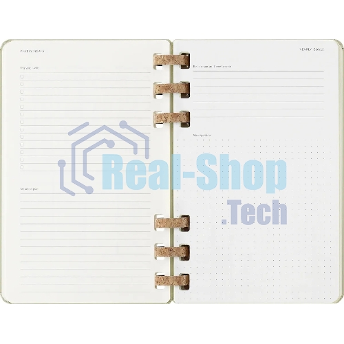 Еженедельник Moleskine ACADEMIC SPIRAL DHSPK5212AMWH3 Large 150х210 мм 200 стр. кремовые страницы спираль киви