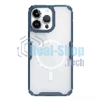 Чехол Nature TPU Pro Magnetic Case, синий, (AP IP15 Pro Max)