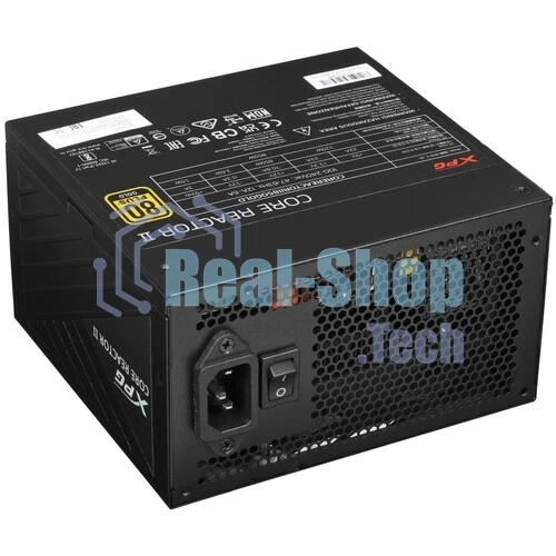 Блок питания ADATA XPG Core Reactor II 850 (COREREACTORII850G-BKCEU), 850Вт, 80 PLUS Gold, 120мм, модульный, черный