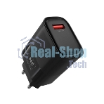 Сетевое зарядное устройство MORE CHOICE (4620202553416) NC09m 1USB 3.0A QC3.0 15W, черный
