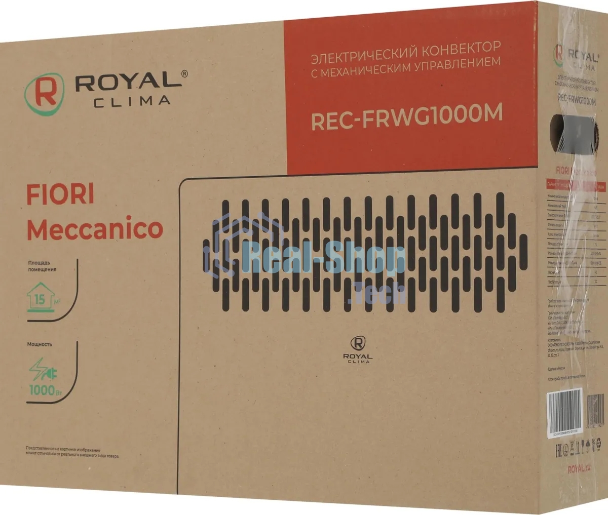Конвектор электрический Royal Clima Fiori Meccanico REC-FRWG1000M 1000Вт белый
