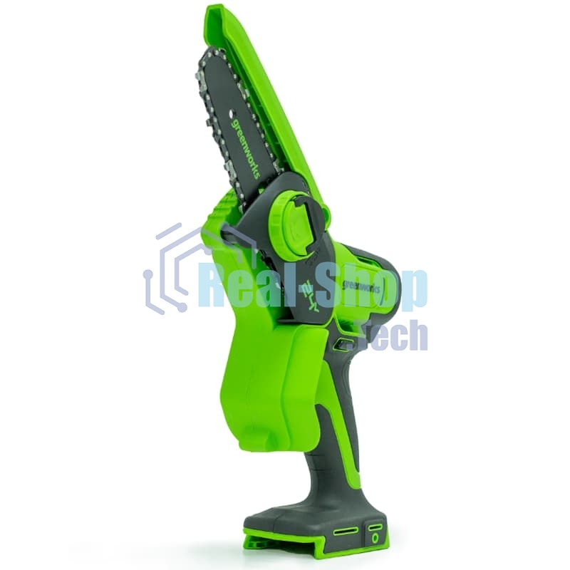 Цепная мини пила GreenWorks G24MCS10K2 аккумуляторная, 24v, 10 см, c АКБ 2АЧ и ЗУ (2008207UA)