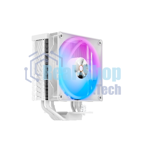 Кулер для процессора Cooler Ocypus Delta A40 WH ARGb белый 120мм алюминий+медь 2000rpm 29db 4-pin 220W 156мм