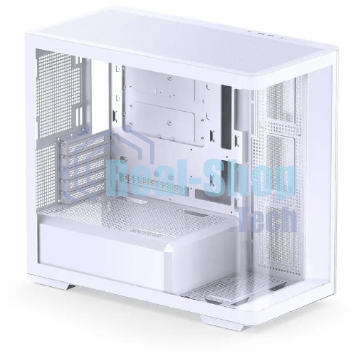 Корпус без блока питания JONSBO D300, Mini-Tower, TG, no fan, 2xUSB-A 3.2 + 1xUSB-C 3.2, mATX, mITX White