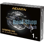 Накопитель SSD ADATA LEGEND 960, 1Tb, PCIe 4.0 x4, M.2 2280, NVMe, R/W 7400/6000, с радиатором