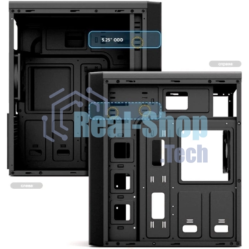 Компьютерный корпус Zalman ZM-T6 черный без БП ATX 1xUSB 2.0 1xUSB 3.0 audio bott PSU