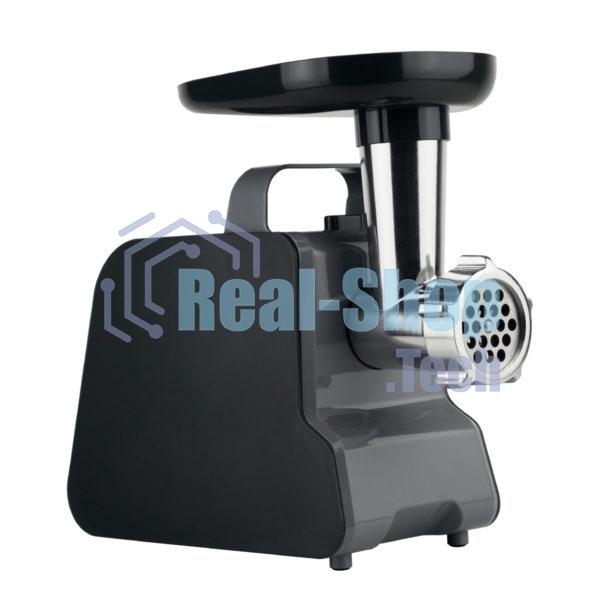 Мясорубка электрическая Centek CT-1628 серый/черный, 2000 Вт, 2 кг/мин, реверс, насадки - 6