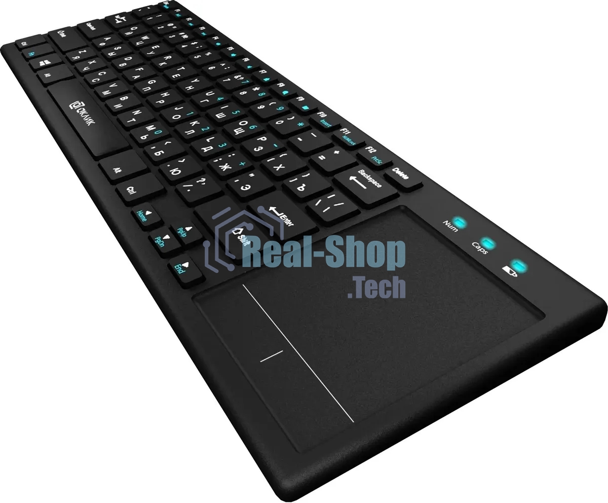 Клавиатура Oklick 830ST беспроводная, радиоканал, чёрный