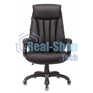 Кресло Бюрократ T-9922N Leather Venge Black черный, экокожа