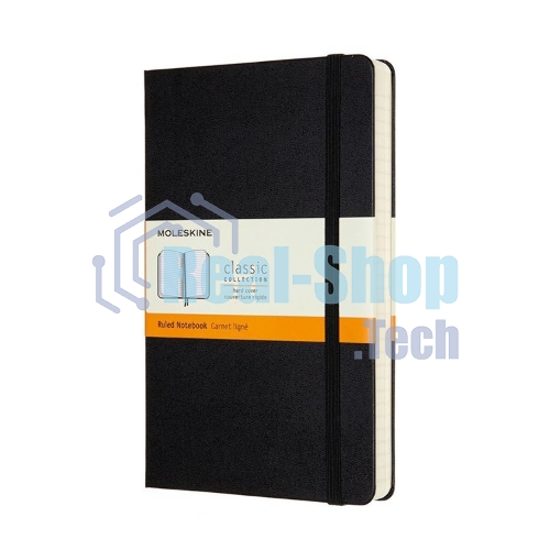 Блокнот Moleskine CLASSIC QP060 Large 130х210 мм, 240 страниц, линейка, твердая обложка, черный