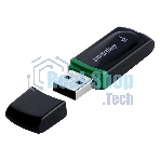 Флешка USB Smartbuy Paean черный (SB16 GbPN-K), 16Gb, USB 2.0, R/W 20/10, черный/зеленый