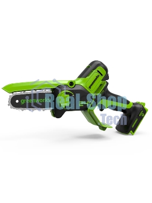 Цепная мини пила GreenWorks G24MCS10K2 аккумуляторная, 24v, 10 см, c АКБ 2АЧ и ЗУ (2008207UA)