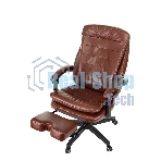 Кресло Бюрократ T-9950MSG-F/BROWN-PU коричневый, экокожа