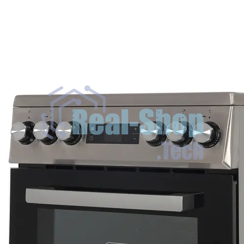 Плита электрическая Beko FSM57300GX черный, конфорок 4 шт, духовка 55 л, 50 см x 85 см x 60 см