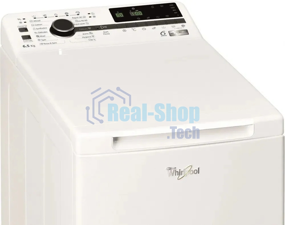 Стиральная машина Whirlpool TDLRB 65242BS EU/N белый, загрузка вертикальная 6.5 кг, 1200 об/мин, класс C