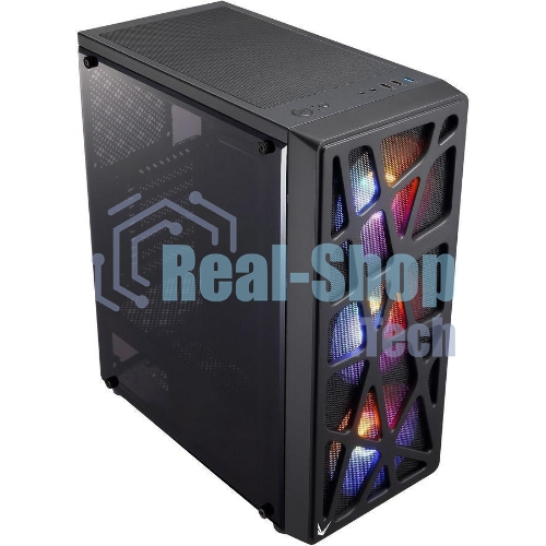 Компьютерный корпус Aerocool/Formula MANA черный без БП ATX 6x120мм 2xUSB 2.0 1xUSB 3.0 audio bott PSU
