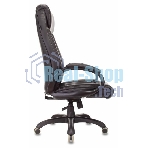 Кресло Бюрократ T-9922N Leather Venge Black черный, экокожа