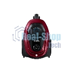 Пылесос Samsung VC18M31A0HP бордовый/черный, 380/1800 Вт, уборка сухая, пылесборник контейнер 2 л