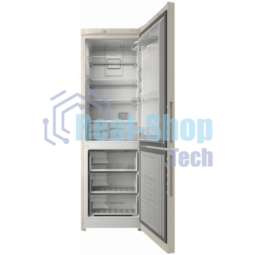 Холодильник Indesit ITR 4180 E бежевый двухкамерный 220/78л морозилка снизу