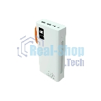 Портативный аккумулятор More choice (4620202550552) PB22-20 с кабелем 2USB 2.1A - 20000mAh белый