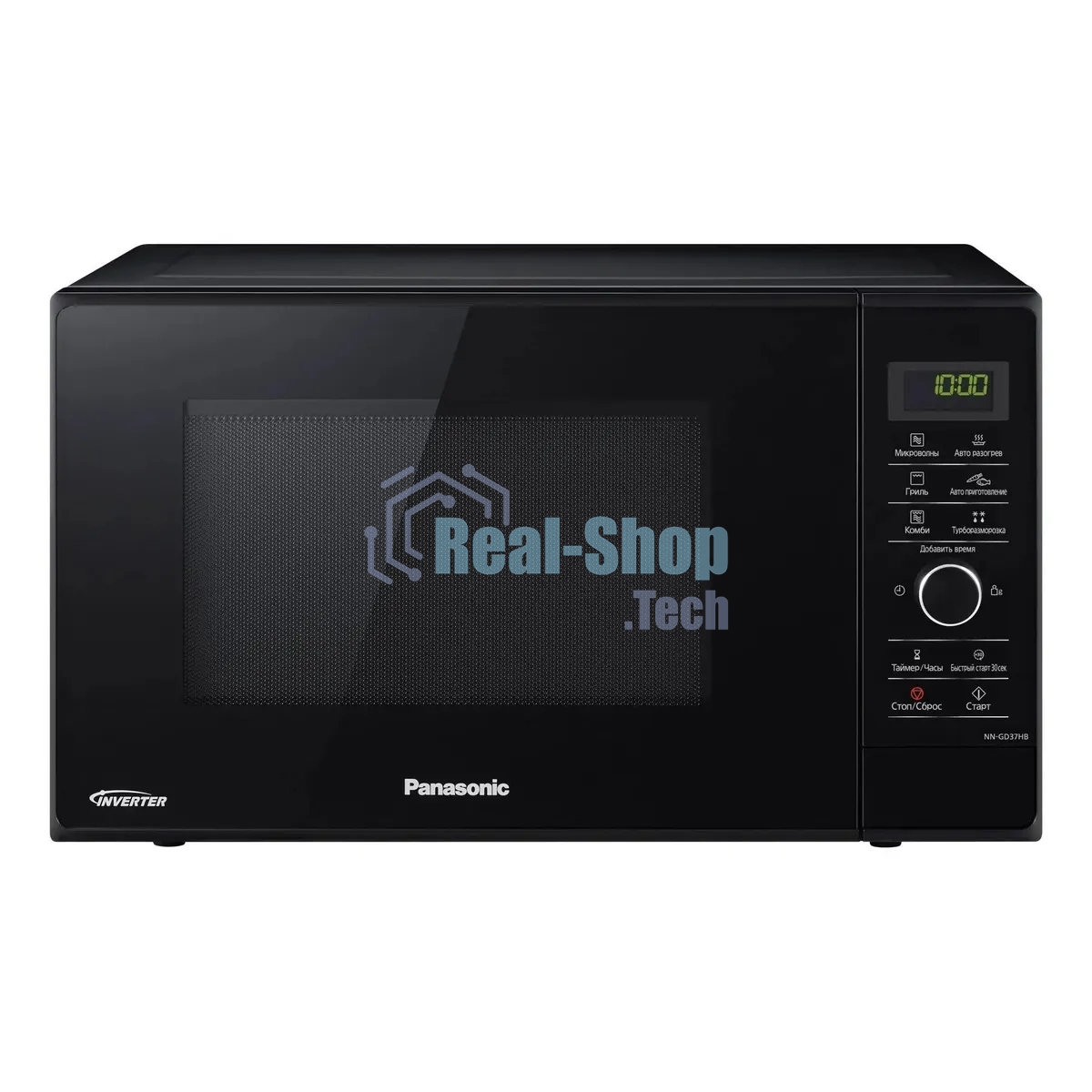 Микроволновая печь Panasonic NN-GD37HBZPE черный 23 л, 1000 Вт, переключатели - сенсор, поворотный механизм