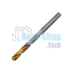 Сверло спиральное по металлу Denzel 9 x 125мм, Р6М5, Golden Tip
