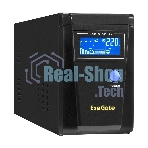 Источник бесперебойного питания (инвертор, синус, для котла) ExeGate SineTower SN-600.LCD.AVR.2SH 600VA/360W, чистая синусоида, LCD дисплей, AVR, 2*Schuko, линейно-интерактивный, черный