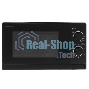 Микроволновая печь Sharp R-6000RK черный, 20 л, 800 Вт, переключатели - поворотный механизм
