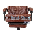 Кресло Бюрократ T-9950MSG-F/BROWN-PU коричневый, экокожа