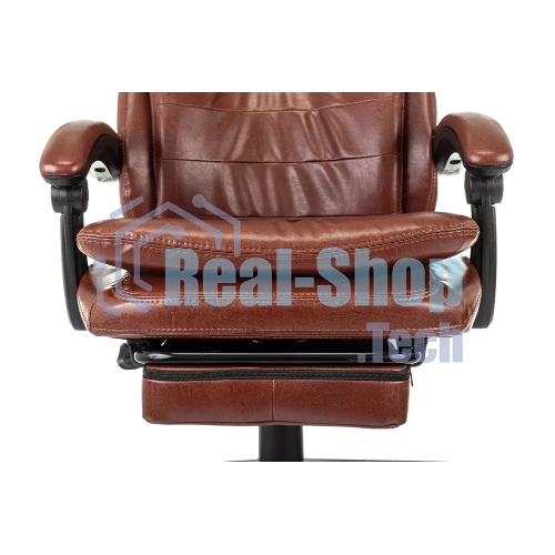Кресло Бюрократ T-9950MSG-F/BROWN-PU коричневый, экокожа