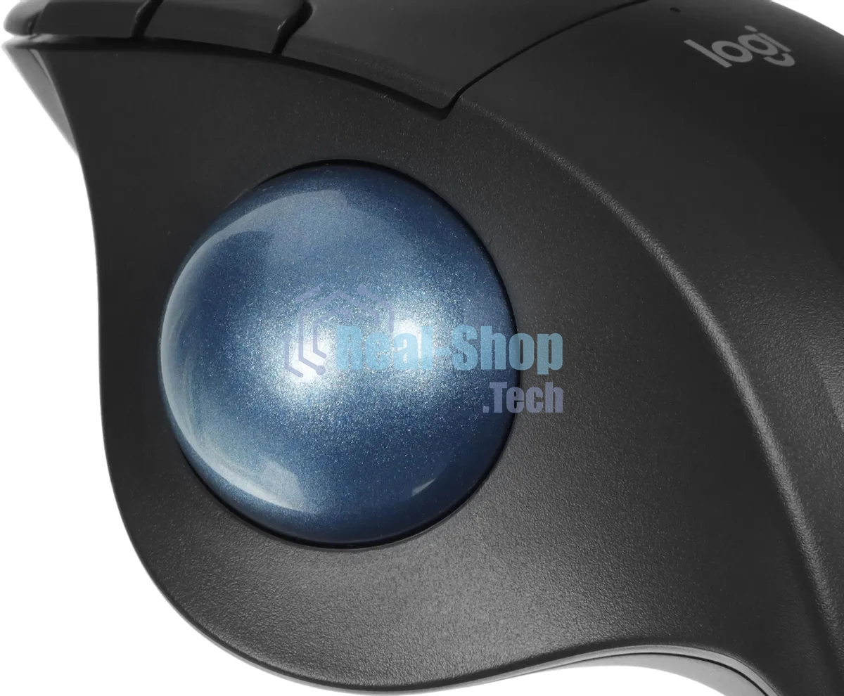 Трекбол Logitech M575S черный оптическая 2000dpi беспров. BT/Radio USB2.0 (910-007035)